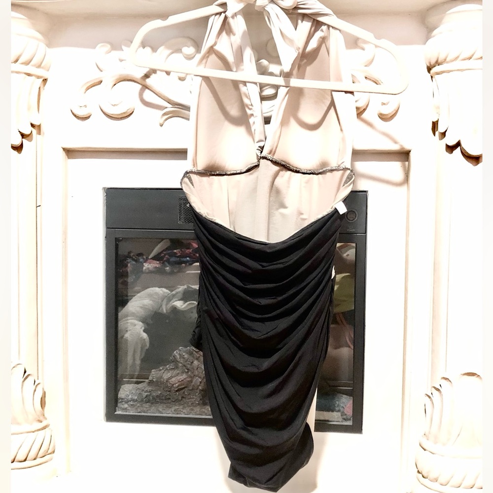 Victoria’s Secret Ruched Marilyn Monroe style Halter Top Deep Plunge Swimsuit XL - Picture 5 of 16